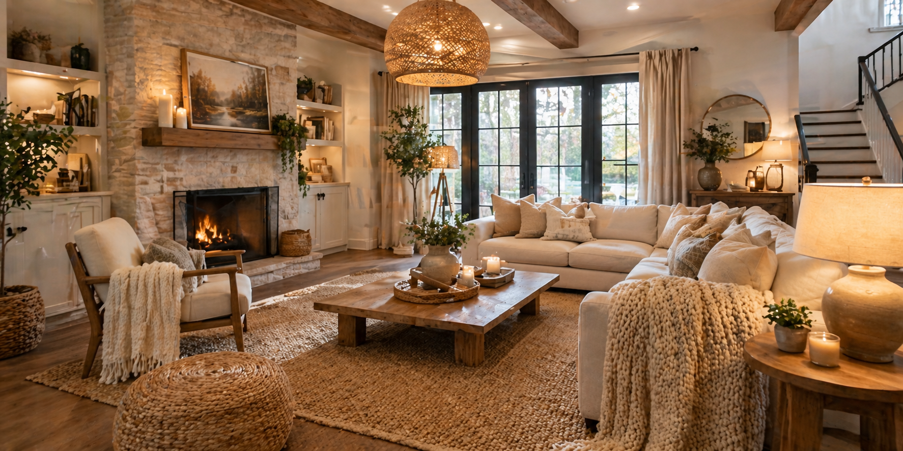 seasonal-console-decor-setup