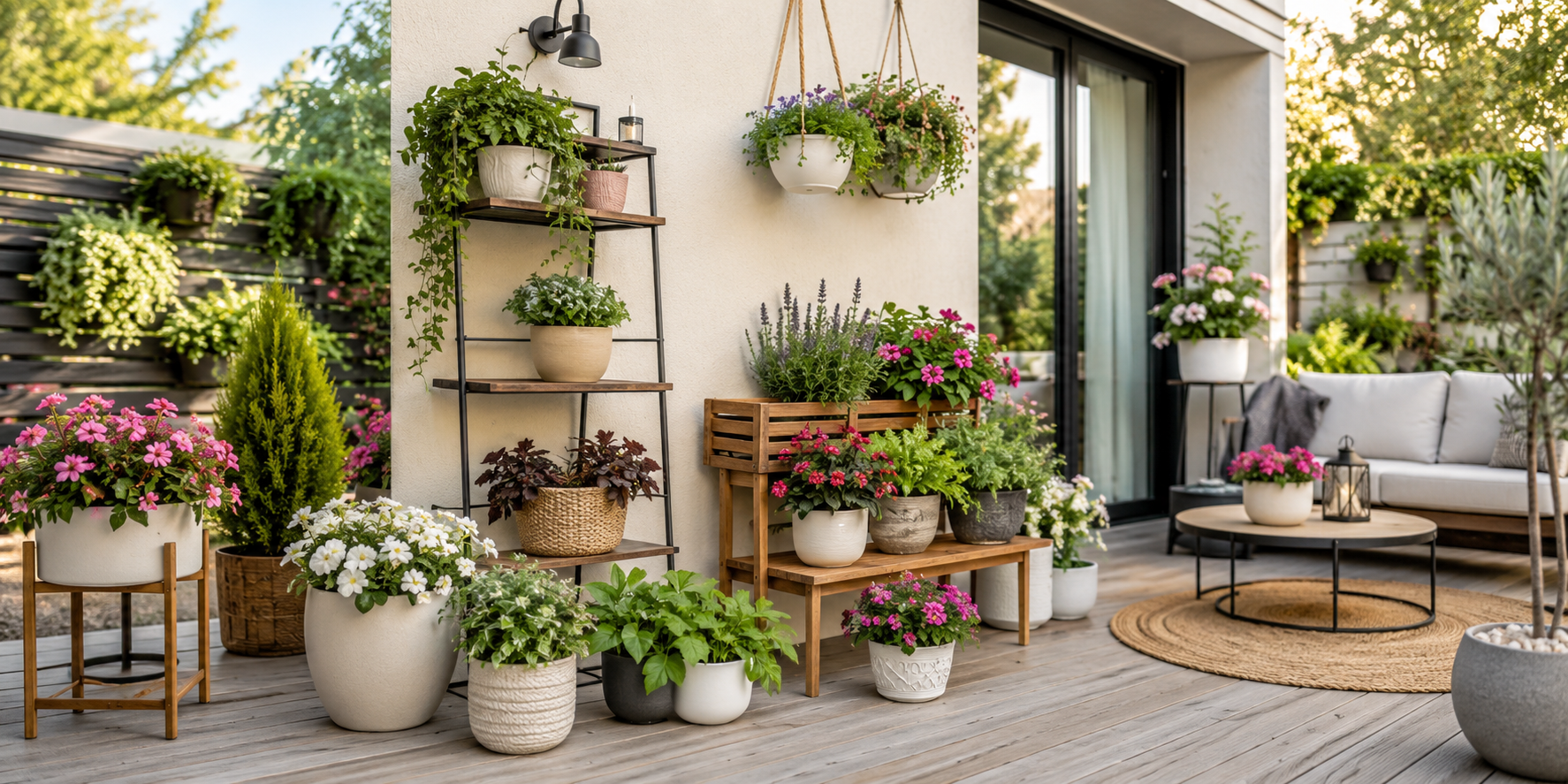 Styling ideas for Outdoor Plant Displays